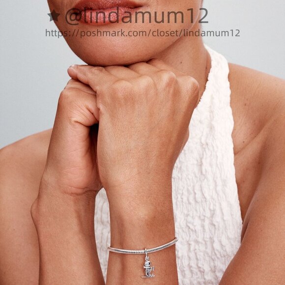 Pandora Skier Dangle Charm - Picture 5 of 6